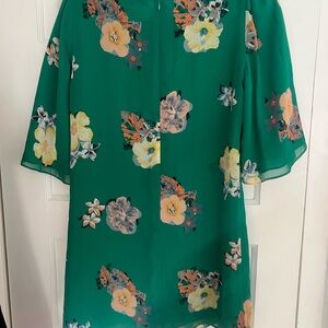 Floral Green Dress